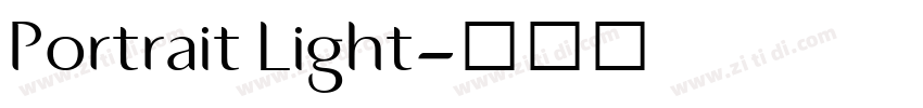 Portrait Light字体转换